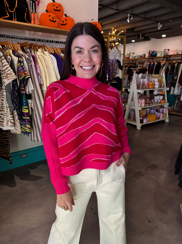 Alden Adair Ziggy Lipstick Leona Sweater