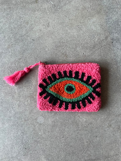 America & Beyond Blazing Evil Eye Coin Pouch