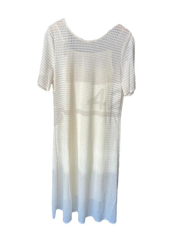 Meet me in Santorini Vanilla Honeycomb Maxi Dress