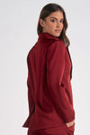 Elan Eleanor Maroon Blazer