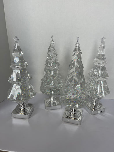 180 Degree Lighted Swirl Tree on Base
