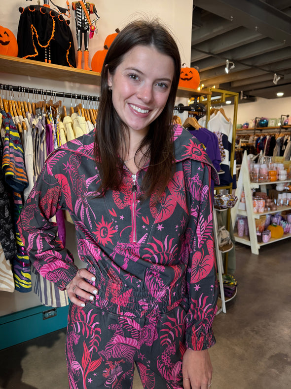 Alden Adair Zebra Lounge Raelynn Top