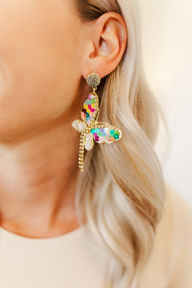 Taylor Shaye Lilian Butterfly Earrings