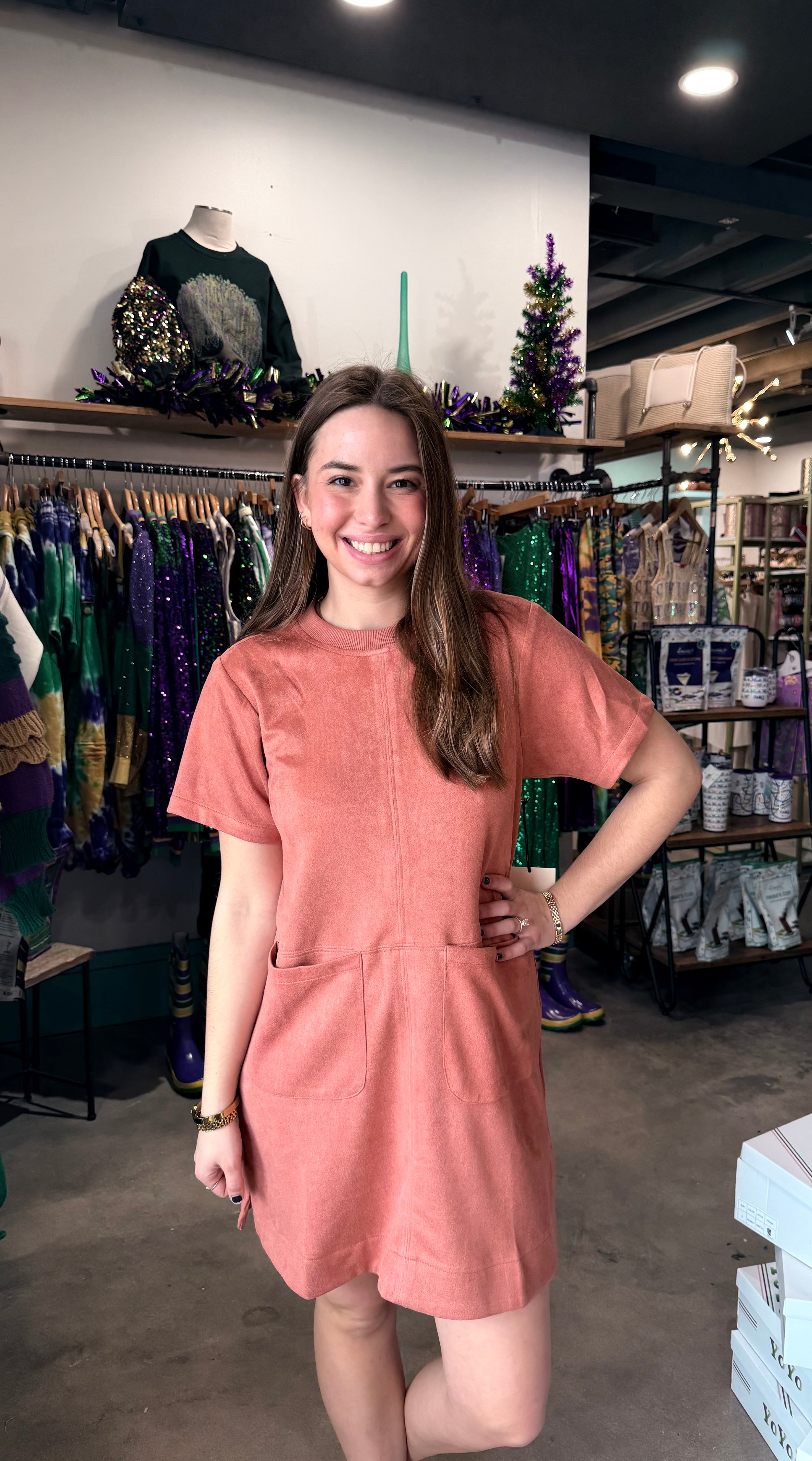 short sleeve pink shift dress From The Heart Fuchsia Pink Shift Dress, Medium - The Mint Julep Boutique