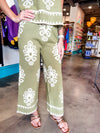Entro Olive Pattern Pants
