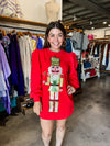 QOS Red Martini Nutcracker Dress