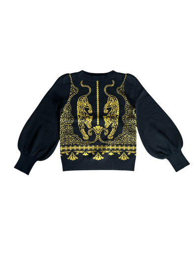 Alden Adair Pouncing Panther Lucie Sweater