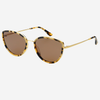 Freyers Milky Tortoise Luna Acetate Womens Cat Eye Sunglasses