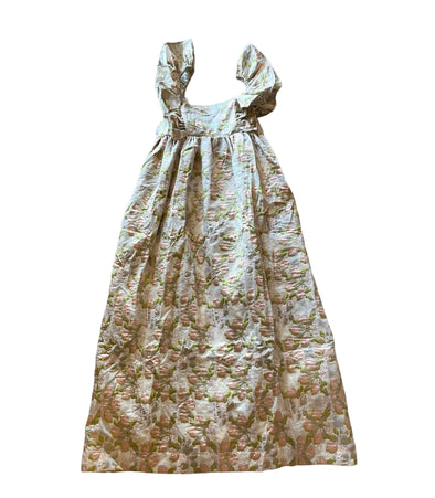 Aureum Jacquard Ruffle Midi Dress