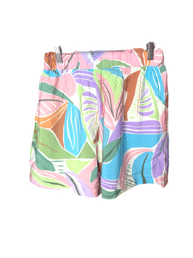 Fate by LFD Tropical Print Elastic Shorts