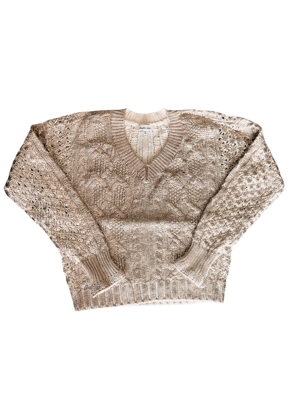 Another Love Claudia Sweater - Rose Gold