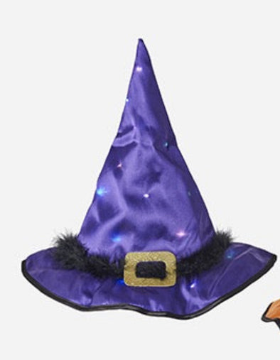 180 Degree 17" Lighted Witches Hat