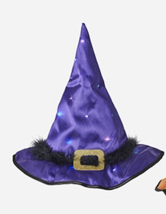 180 Degree 17" Lighted Witches Hat