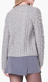 Diane Pearl Cable Sweater