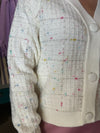 Pinch Ivory Embroidered Cardigan