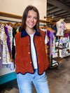 Entro Collared Chestnut Vest
