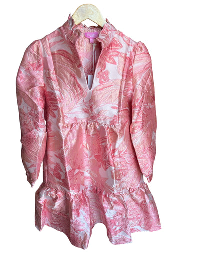 Sincerely Ours Pink Jacquard Claire Dress