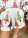 QOS Grey Color Block Tree Shorts