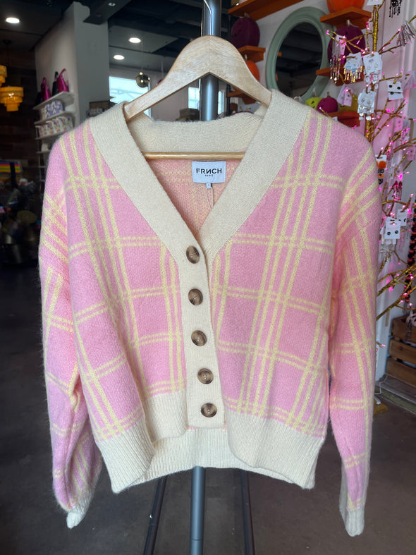 FRNCH Paris Rose Pale Manila Cardigan