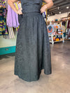Sincerely Ours Black Brocade Skirt
