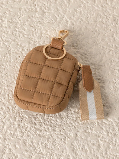 Ezra Quilted Nylon Clip on Pouch