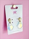 Iridescent Acrylic Ghost Dangle Earring