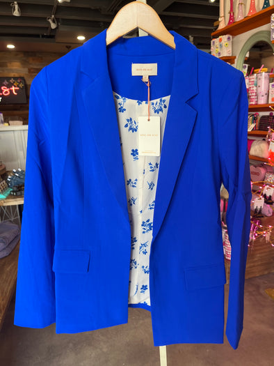 Skies are Blue Neon Blue Scarlett Blazer