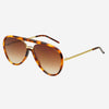 Freyers Milky Tortoise Shay Unisex Aviator Sunglasses