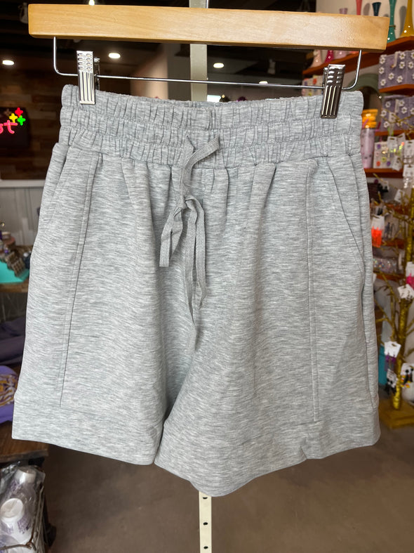 P. Cill Heather Grey Shorts