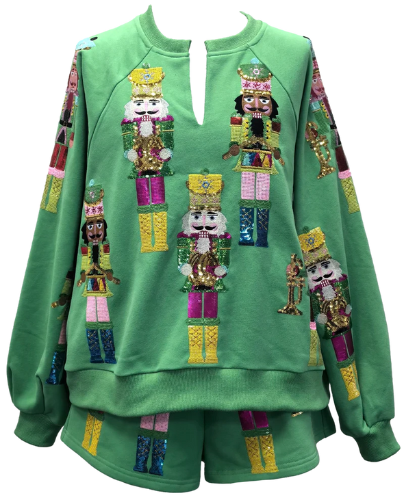 QOS Green Nutcracker Band Sweatshirt