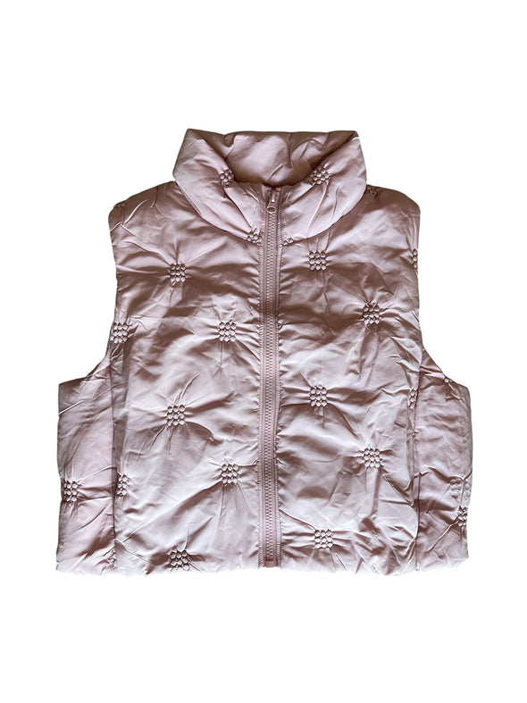 Entro Dusty Rose Puffer Vest
