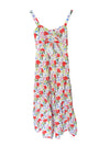 Fate by LFD Multicolor Floral Tie Front Midi Dress