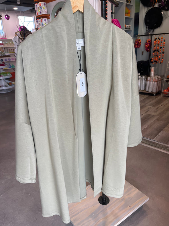 P. Cill Olive Cardigan Wrap