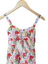 Fate by LFD Multicolor Floral Tie Front Midi Dress