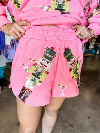 QOS Pink Martini Nutcracker Shorts