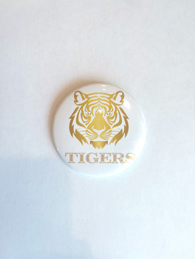 L. Ellis Designs Gold Tiger Button