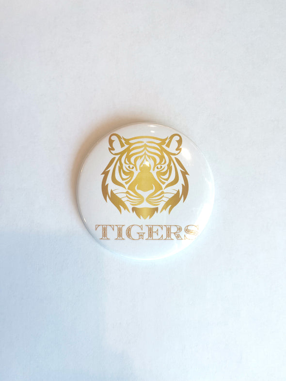 L. Ellis Designs Gold Tiger Button
