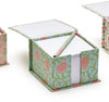 Two's Company Floral Block Print Note Paper Caddy with Pencils