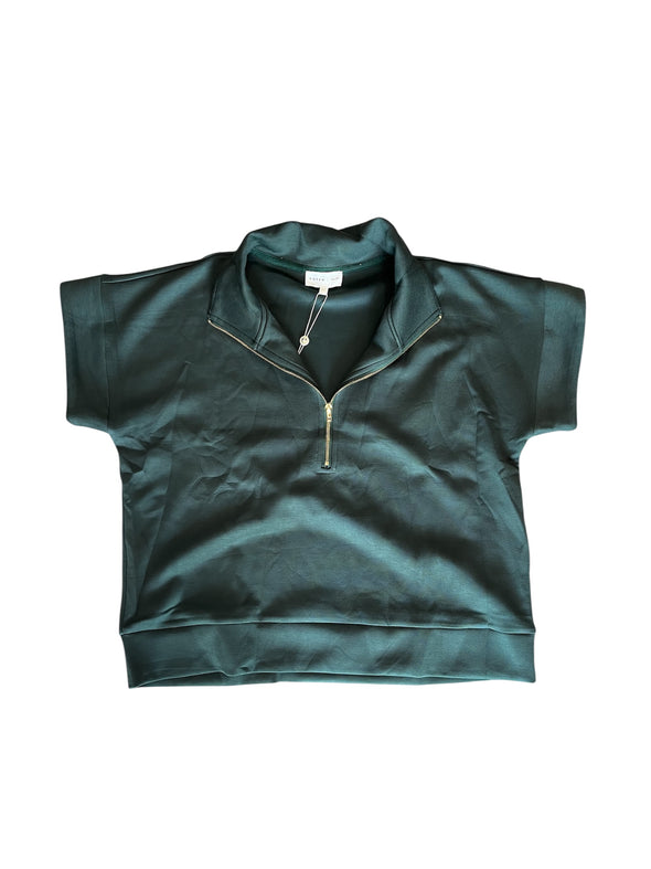 Entro Forest Green Zip Up Top