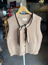 Entro Front Knot Taupe Top