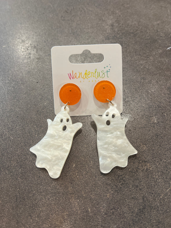 Acrylic Ghost Earrings