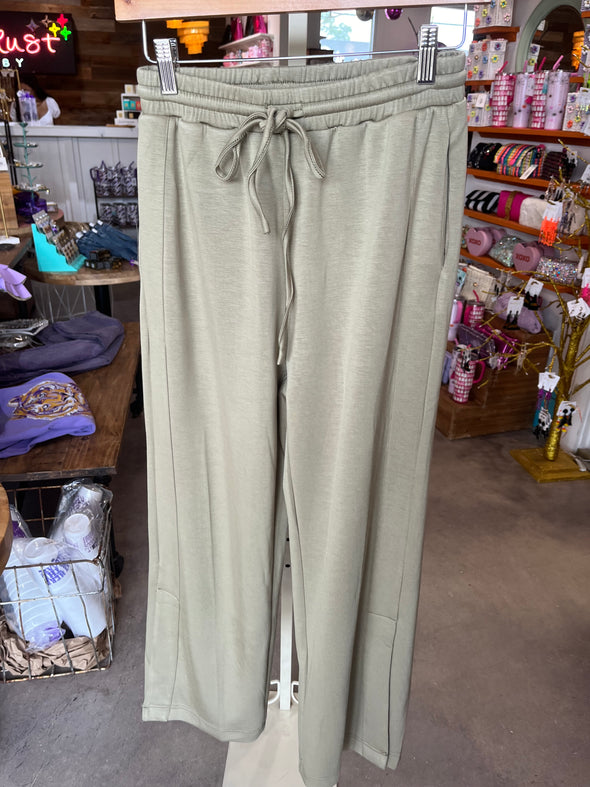 P. Cill Olive Drawstring Pants