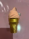 Glitterville Ice Cream Cone Ornament