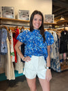 Sincerely Ours White Croc Modern Tailor Shorts