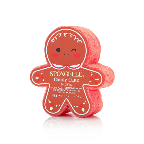 Spongelle Gingerbread Body Wash Buffer - Candy Cane