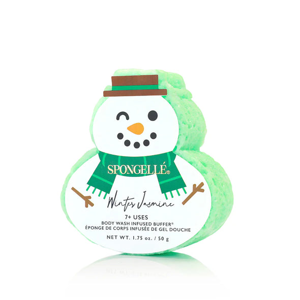 Spongelle Snowman Body Wash - Winter Jasmine