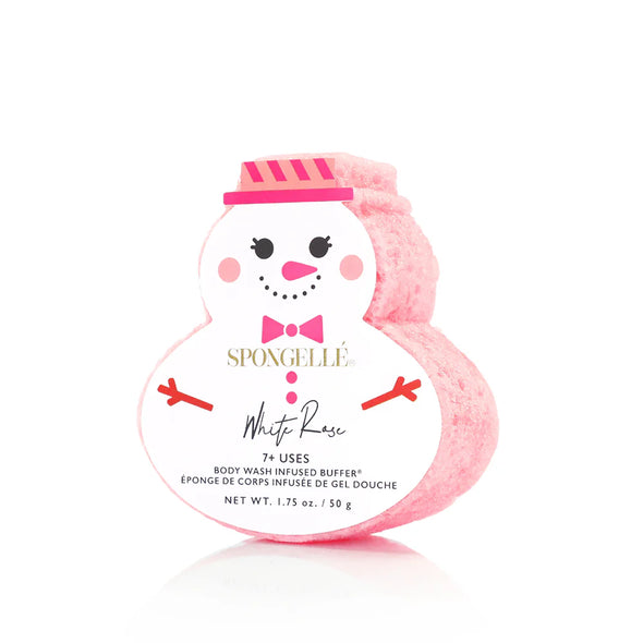 Spongelle Snowman Body Wash - White Rose