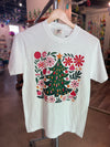 White Coquette Christmas Tree Tee