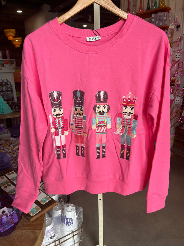 Why Dress Pink Nutcracker Sweatshirt