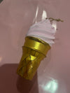 Glitterville Ice Cream Cone Ornament